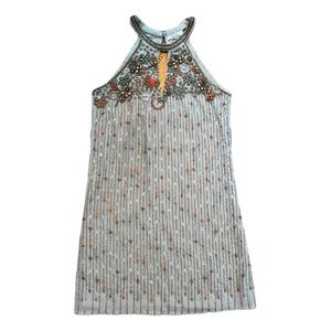 Parker beaded keyhole dress